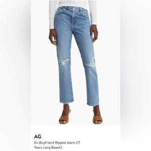 AG Ex-Boyfriend Slouchy Ripped Jeans